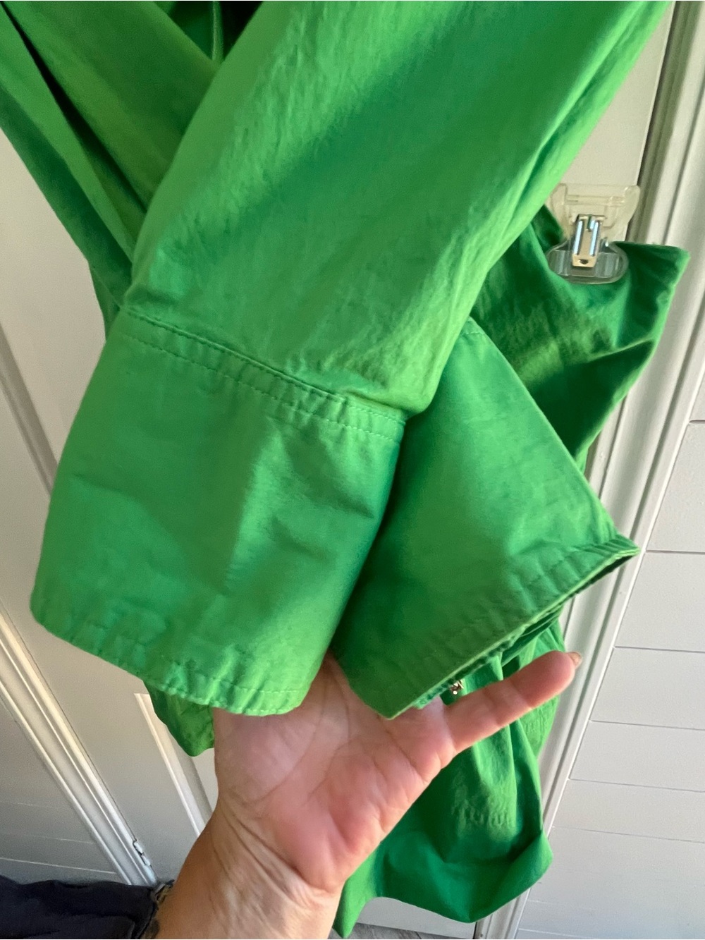 Jason Wu Vividian Green Cotton Poplin Cutout Mini Vacation Dress SZ L - Picture 13 of 14